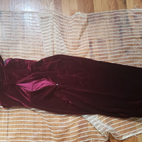 Bhldn anthropologie velvet dress 1940s style xxs 2 - Picture 10 of 12